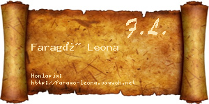 Faragó Leona névjegykártya